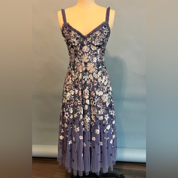 Needle & Thread Wildflower Midi Dress USA 2 - Picture 2 of 9